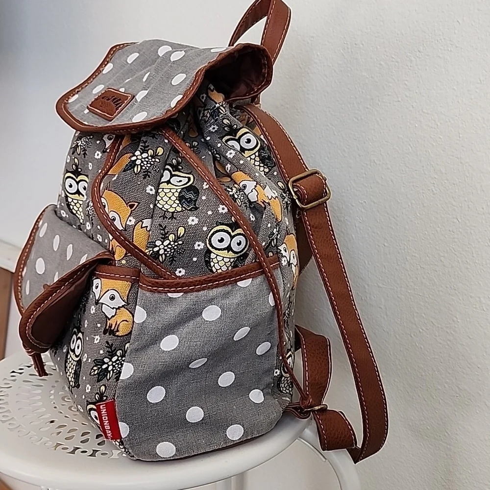 Union Bay Backpack Drawstring Closure Animal Print